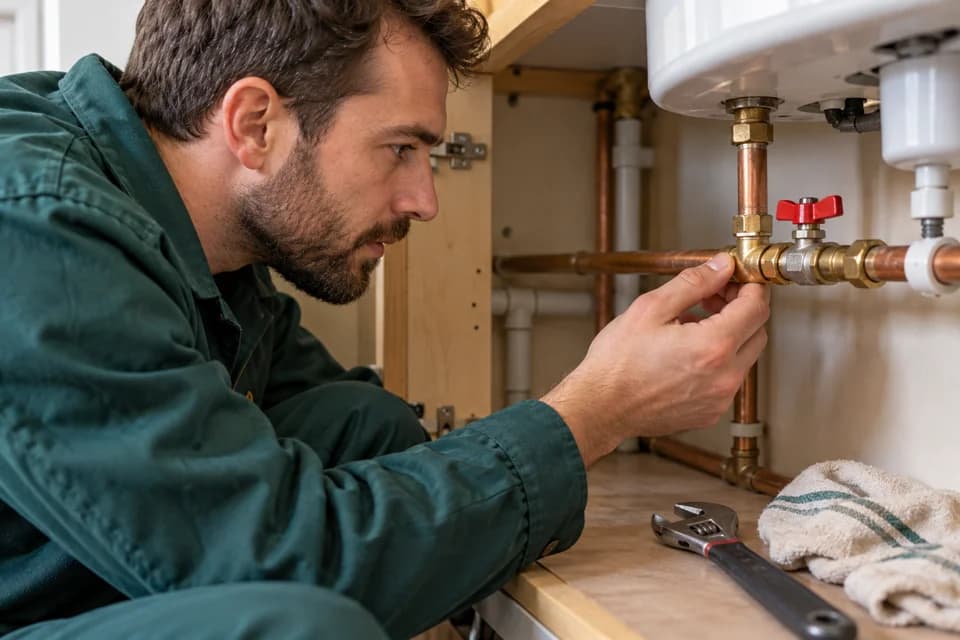 Contrôle d’un raccord d’alimentation en eau