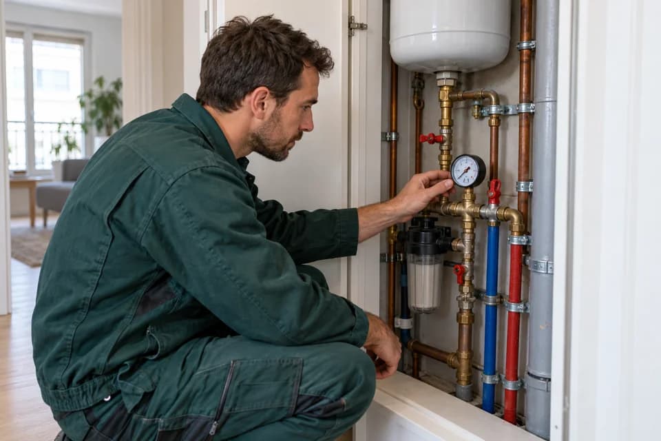 Vérification des conduites et de la pression